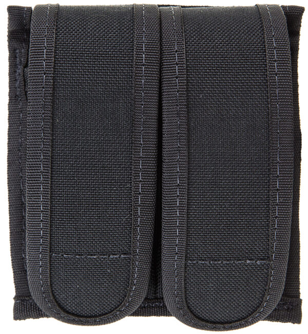 Blackhawk 44AO54BK Universal Mag Case  Double Black Cordura Hook & Loop Belts 2.25" Wide Compatible w/ Double Stack 9mm/40