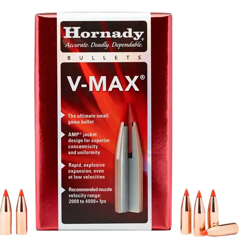 Hornady 17 Caliber 25 Grain V-Max Reloading Bullet 100 Count