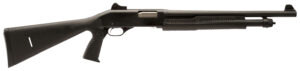 Stevens 19495 320 Security 12 Gauge 3" 5+1 18.50" Matte Blued Carbon Steel Barrel/Rec., Matte Black Fixed Pistol Grip Stock, Ghost Ring Sight Includes Fixed Cylinder Bore Choke