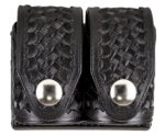 HKS 203BLBN SpeedLoader Case  Double Large Black Hytrel Belt Loop Belts 2.25" Wide