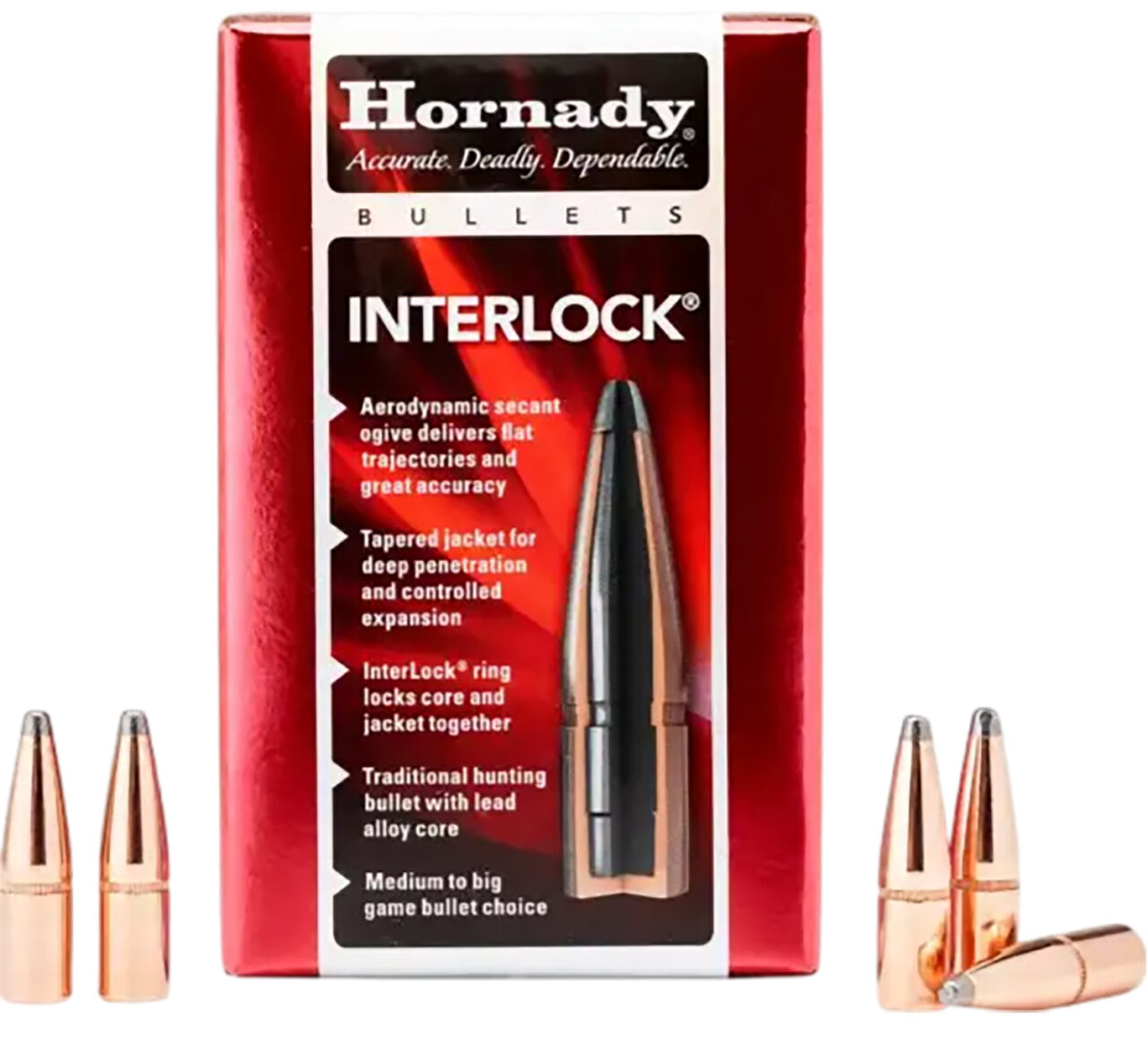 Hornady InterLock 7mm 139 Grain Boat Tail Spire Point Reloading Bullet 1 Hornady InterLock 7mm 139 Grain Boat Tail Spire Point Reloading Bullet