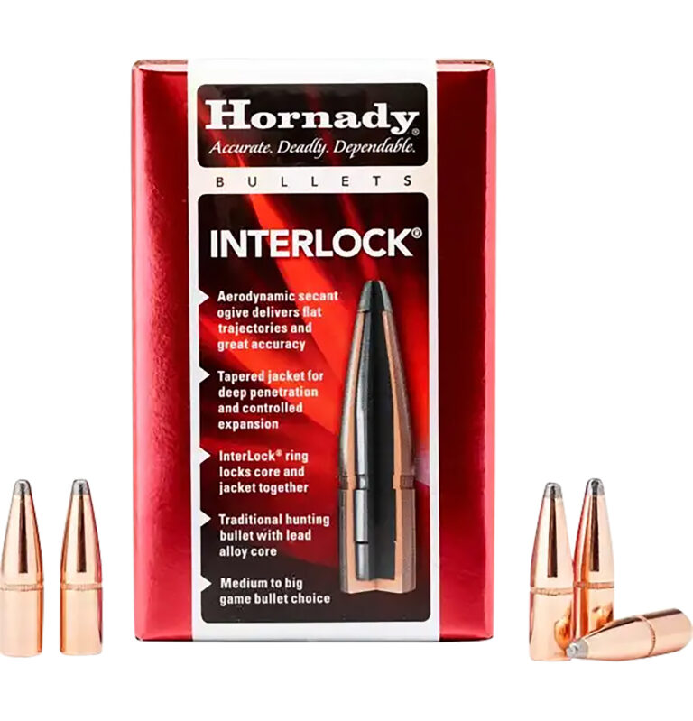 Hornady InterLock .338 Caliber 250 Grain Soft Point Rifle Ammunition