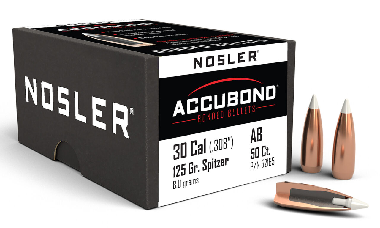 Nosler 52165 AccuBond 30Cal 125gr Spitzer Point 50/Box 1 Nosler 52165 AccuBond 30Cal 125gr Spitzer Point 50/Box