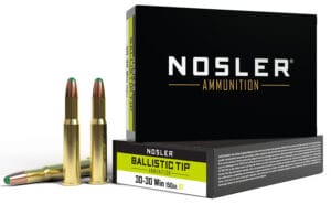 Nosler Ballistic Tip 30-30 Winchester 150 Grain Rifle Ammunition