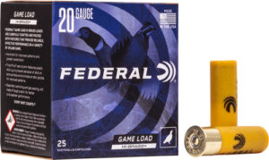 FEDERAL GAME LOAD 20GA 2.75" - 1OZ #5 25RD 10BX/CS