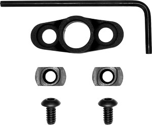 GROVTEC FLANGED PUSH BUTTON BS - M-LOCK FULL ROTATING BLACK
