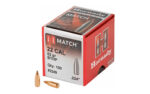 Hornady Match 22 Caliber 52 Grain Boat Tail Hollow Point Reloading Bullet 100 Count