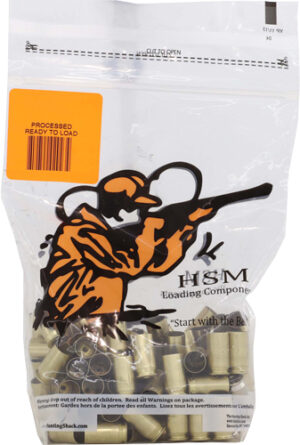HSM BRASS 9MM ONCE FIRED - UNPRIMED 100 PACK