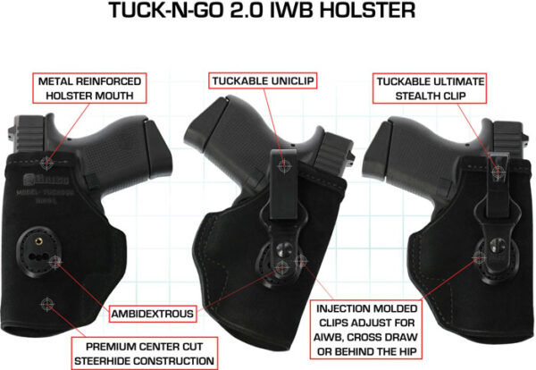 GALCO TUCK-N-GO ITP HOLSTER - AMBI LEATHER SIG P290 BLK