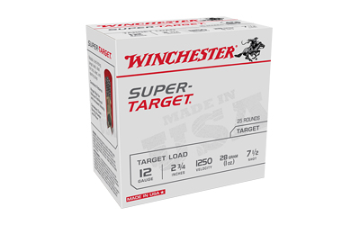Winchester Super Target 12 Gauge 2-3/4 Inch Number 7.5 Shot 25 Round Shotgun Ammunition