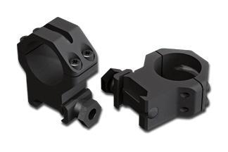 Weaver 4-Hole Skeleton Aluminum Scope Rings - Matte - 1" X-High 1 Weaver 4-Hole Skeleton Aluminum Scope Rings - Matte - 1" X-High