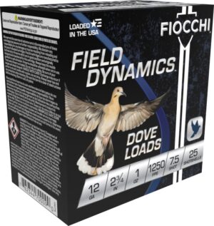 FIOCCHI 12G 2-3/4" 1OZ 7.5SHT G&T 25/250RDS