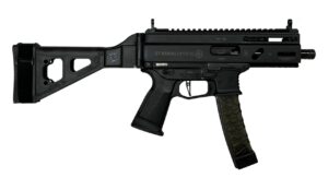Grand Power Stribog SP9A3S Pistol - Black | 9mm | 5" Threaded Barrel | 30rd | Folding SBT Brace