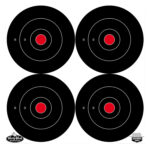 Birchwood Casey 35570 Dirty Bird  6" Bullseye Tagboard Hanging Black/White 100 Per Pkg