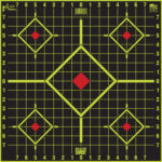 Pro-Shot 1775SI5PK SplatterShot Sight-In Self-Adhesive Paper Black/Green 17.75" 5-Diamond 5 Pack