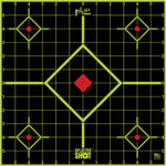 Pro-Shot 12SIGREEN5PK SplatterShot Sight-In Self-Adhesive Paper Black/Green 12" 5-Diamond 5 Pack