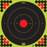 Pro-Shot LONGRANGE172 SplatterShot  Self-Adhesive Paper Black/Green/Red 17.25" Bullseye 5 Pack