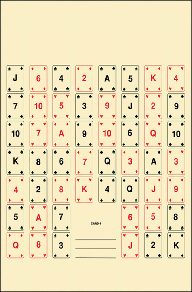 Action Target CARD1100 Entertainment 52 Playing Cards Paper 22.50" x 24" Multi-Color 100 Per Box