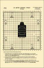 Action Target ALTC2100 Sighting Zeroing Center Mass Tagboard Hanging 25 Meters 8.75" x 11.50" Black/White 100 Per Box