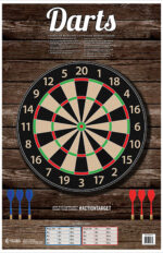 Action Target GSDARTS100 Entertainment  Dart Board Paper Hanging 23" x 35" Multi-Color 100 Per Box