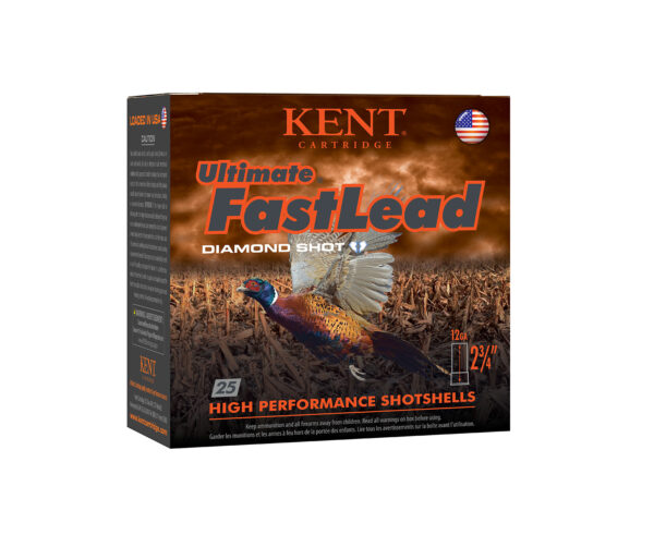 Kent Cartridge K122UFL364 Ultimate Fast Lead 12Gauge 2.75" 1 1/4oz 4Shot 25 Per Box/10 Case
