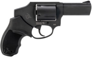 Taurus 2-850131 850 Small 38 Special 5 Shot 3" Matte Black Alloy Steel Barrel, Cylinder & Frame, Black Rubber Grip, Transfer Bar Safety, Concealed Hammer