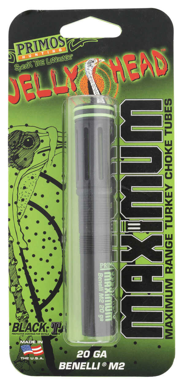 Primos 69411 JellyHead Maximum  Benelli M2 20 Gauge Turkey Steel Black-T Coating