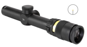 Trijicon 200052 AccuPoint Black Hardcoat Anodized 1-4x 24mm 30mm Tube Illuminated Amber Triangle Post Reticle