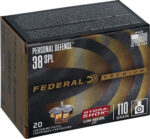 FEDERAL 38 SPECIAL 110GR - HYDRA-SHOK JHP 20RD 10BX/CS