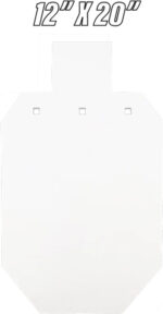BASH TARGET AR500 SILHOUETTE - TWO-THIRD SIZE 12"X20"-3/8"
