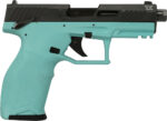TAURUS TX-22 22LR 4.1" - ADJ. 16-SHOT  CYAN/BLK POLY