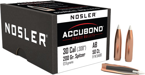 NOSLER BULLETS 30 CAL .308 - 200GR ACCUBOND 50CT