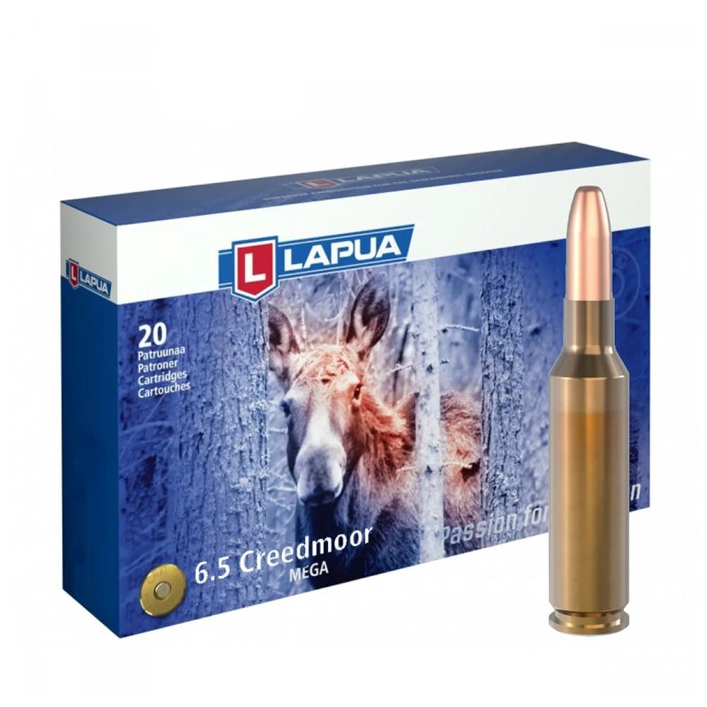 Lapua 6.5 Creedmoor 156 Grain Mega SP Rifle Ammunition 1 Lapua 6.5 Creedmoor 156 Grain Mega SP Rifle Ammunition