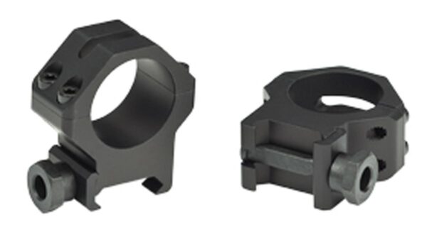 Weaver 4-Hole Tactical Picatinny Aluminum Scope Rings - Matte - 30mm Low