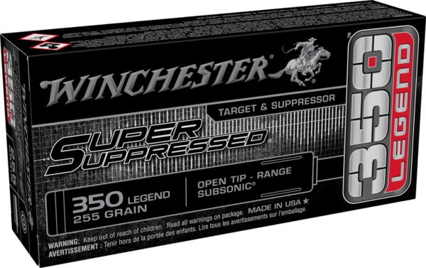 350 LEGEND 265GR SUPER SUPPRESSED OPN TIP RANGE SUBSONIC