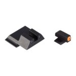 S&W M&P SHIELD ORANGE FRONT & BLACK SQUARE NOTCH REAR