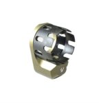 AR RECEIVER ENHANCED CASTLE NUT WITH EXT QD ENDPLATE FDE