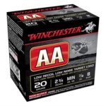 AA LOW RECOIL LOW NOISE 20 GAUGE 2-3/4'' 7/8OZ #8 SHOT 25/BOX