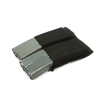 DOUBLE M4 MAGAZINE POUCH MOLLE MOUNT BLACK