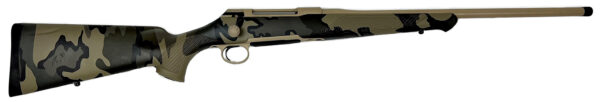 Sauer S1KVIAST65CT 100  6.5 Creedmoor 5+1 22" Threaded Barrel & Steel Receiver, Tan Metal Finish, KUIU Verde Camo Ergo MAX Synthetic Stock, Adjustable Single-Stage Trigger, Three-Position Safety