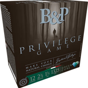 B&P Ammunition Privilege Game 12 Gauge 2-3/4 Inch Number 7.5 Shot 25 Round Shotgun Ammunition