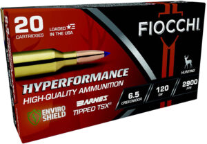 Fiocchi Hyperformance 6.5 Creedmoor 120 Grain Barnes Tipped TSX Ammunition