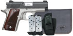 Kimber Mfg.,inc 3300251 Micro 9 RTC Bundle Micro Frame 9mm 7+1 3.15" Stainless Ramped Barrel, KimPro II Black Serrated Slide, Kimpro II Silver Aluminum Frame w/Beavertail, Rosewood Grip