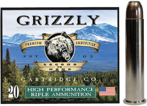 Grizzly Ammo 45-70 Government 350 Grain Bonded Flat Point Rifle Ammunition
