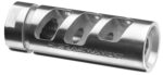 Rise Armament RA701223SLVR RA-701 Compensator Silver 416R Stainless Steel with 1/2"-28 tpi Threads & 2.50" OAL for 5.56x45mm NATO AR-Platform