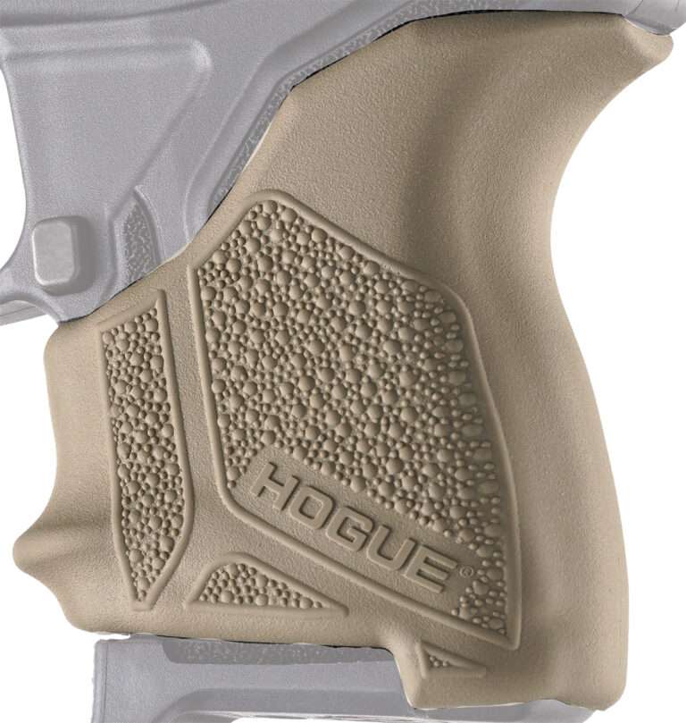 Hogue 18123 HandAll Beavertail Grip Sleeve made of Rubber with Textured Flat Dark Earth Finish for Ruger LCP II