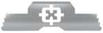 Cross Armory CRG5SLSV Slide Lock  Extended Silver 4140 Steel for Glock Gen1-5 P80