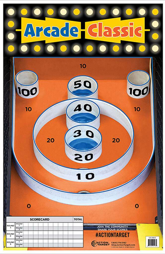 Action Target GSSKEE100 Entertainment Skee-Ball Paper Hanging 23" x 35" Multi-Color 100 Per Box