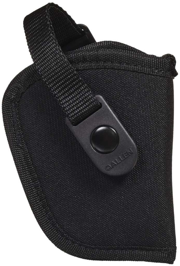 Allen 44809 Cortez OWB, Size 09 Black Polyester, Fits Small Frame 5rd Revolver w/Hammer Spur, Belt Loop Mount Right Hand