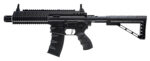 RWS/Umarex 2252120 Steel Strike Air Rifle CO2 177 BB Single Shot Or 6  Round Burst Mode, 30rd Drop Free Magazine, 900 BB Capacity Reservoir, Flat Top Picatinny Rail, Flip Up Sights, Adjustable Stock